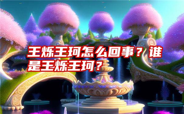 王烁王珂怎么回事？谁是王烁王珂？