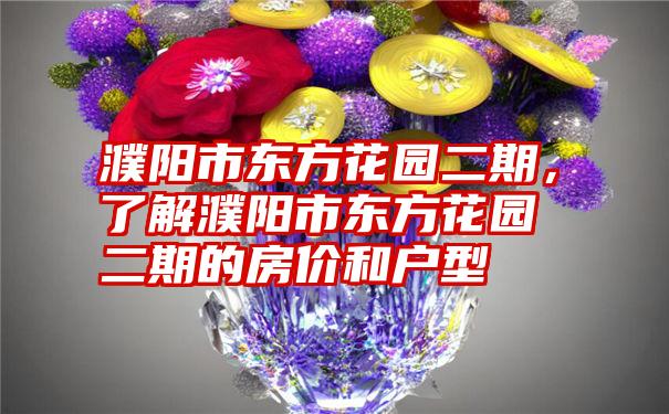 濮阳市东方花园二期，了解濮阳市东方花园二期的房价和户型