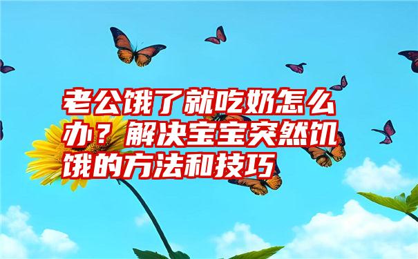 老公饿了就吃奶怎么办？解决宝宝突然饥饿的方法和技巧