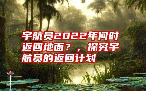 宇航员2022年何时返回地面？，探究宇航员的返回计划