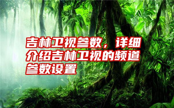 吉林卫视参数，详细介绍吉林卫视的频道参数设置