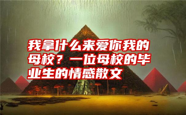 我拿什么来爱你我的母校？一位母校的毕业生的情感散文