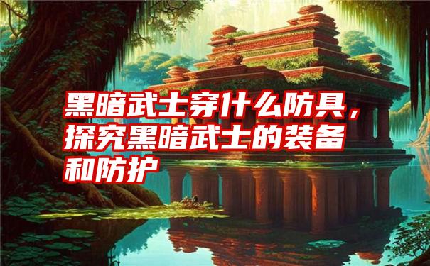 黑暗武士穿什么防具，探究黑暗武士的装备和防护